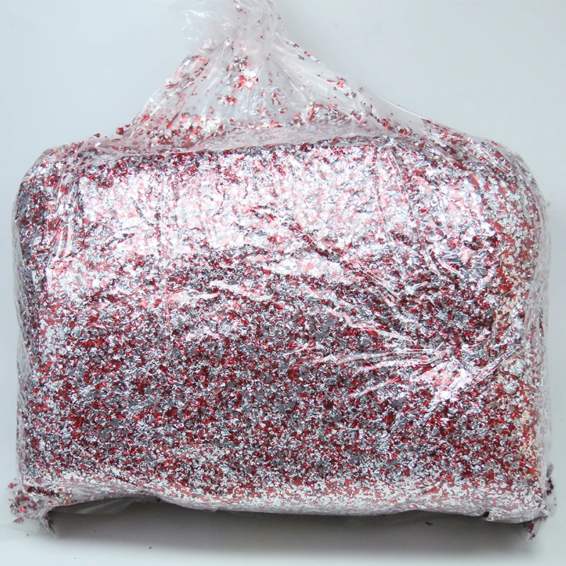 

Imitation Gold Leaf Fragment Double-side Red-Silver Foil 75g for Nail Art,Arts&crafts, Home Improvem
