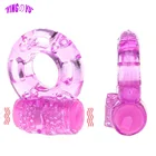 Вибрационный Удлиняющая Насадка кольцо-вибратор на пенис отсрочка преждевременной эякуляции массажер замок для взрослых Эротические товары Секс-игрушки для Для мужчин
