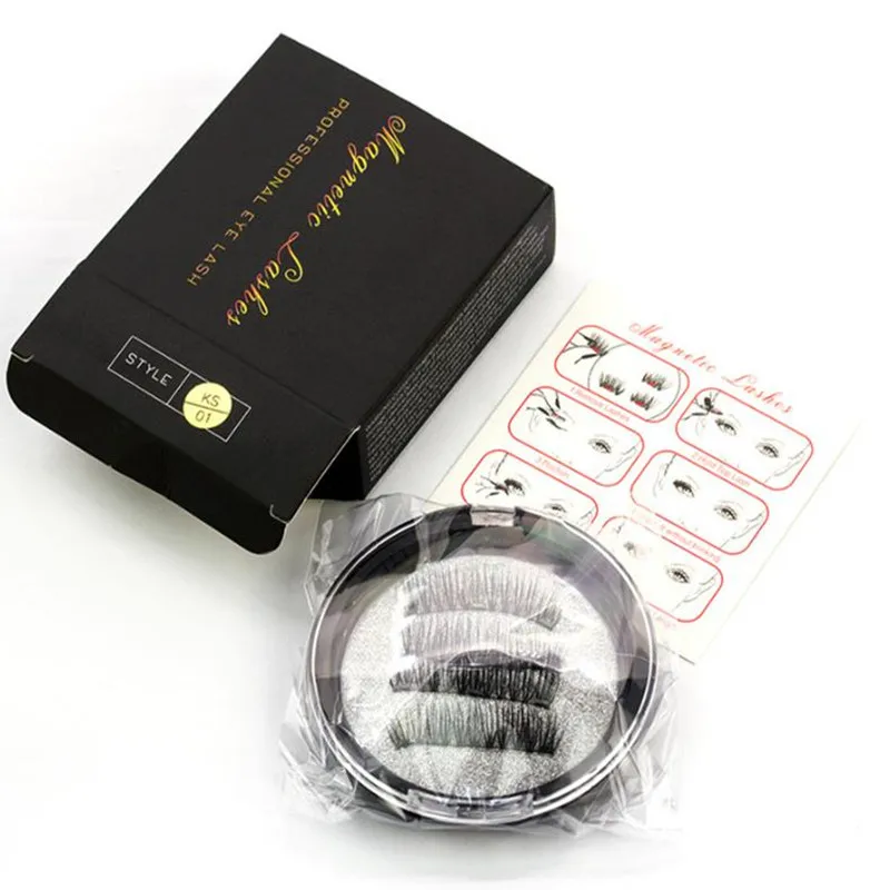 

2/3/4 Magnet Natural Long Magnet Eyelashes 3D Dramatic Effect Eye Makeup Eyelashes Reusable False Eyelashes Eyelash Extension