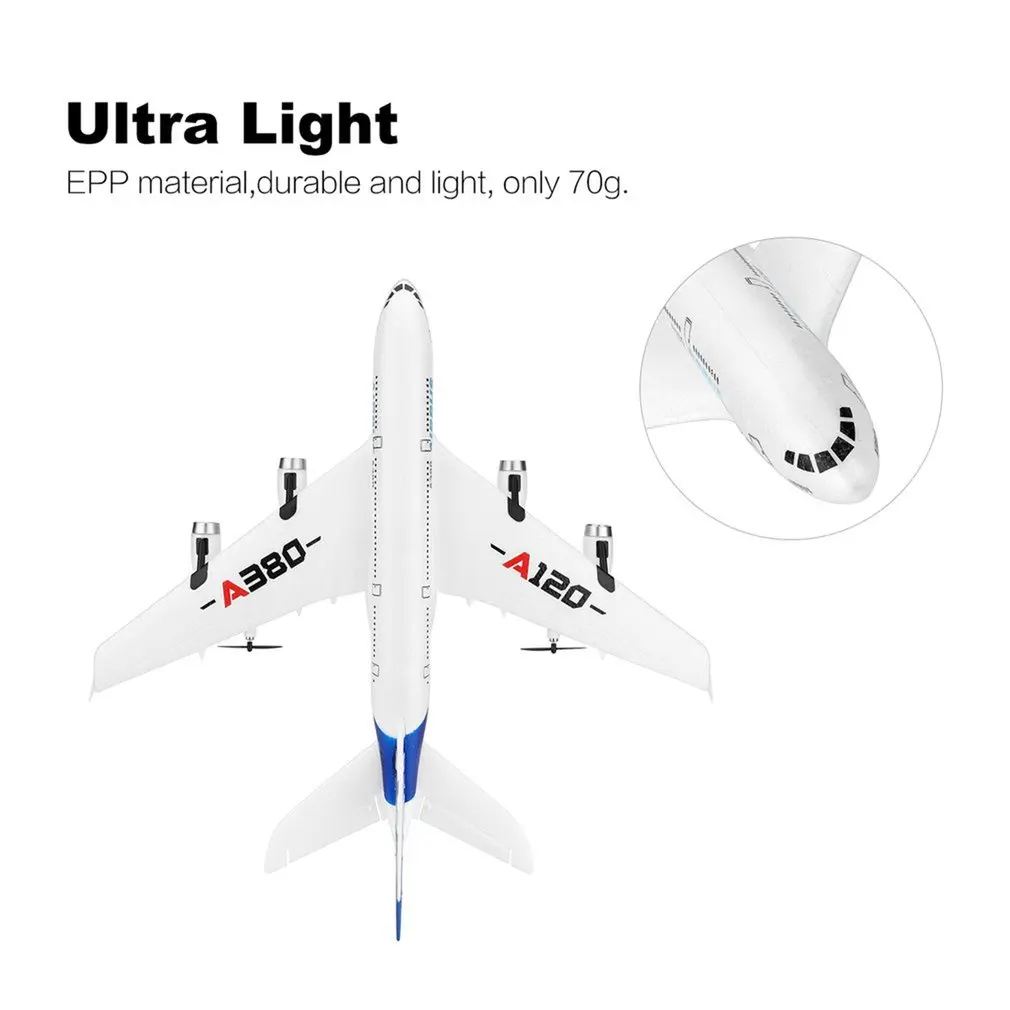 A120-A380 Airbus 2 4 GHz 3CH RC самолет с фиксированным крылом Дрон Aeromodelling пульт