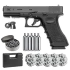 Комплект Umarex GBB Glock 17 + пулевой преобразователь 2 Co2 пули и упаковка свинцовых гранул 500 карат Классический домашний декор металлический настенный знак
