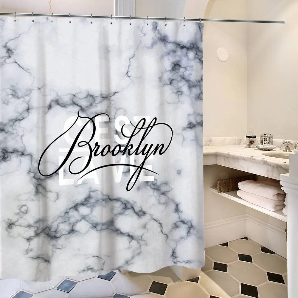 Геометрические декоративные занавески для душа геометрические ванной комнаты