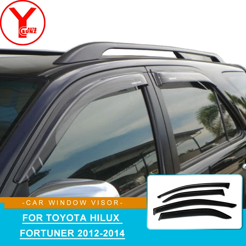 Ветрозащитный козырек для боковых окон Toyota hilux fortuner sw4 2012 2013 2014 защита от дождя