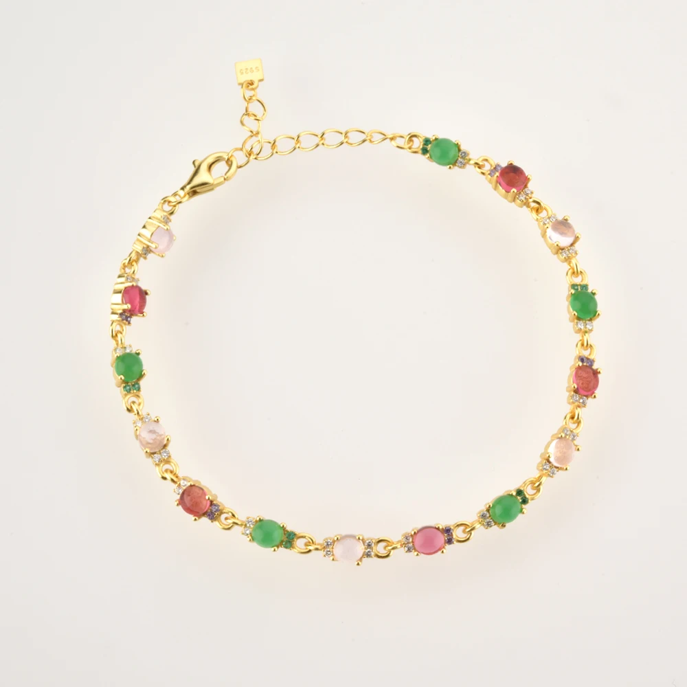 

ANDYWEN 925 Sterling Silver Gold Lofoten Island Green Rainbow CZ Zircon Charm Choker Choker Necklace Women Fine Jewelry Gift