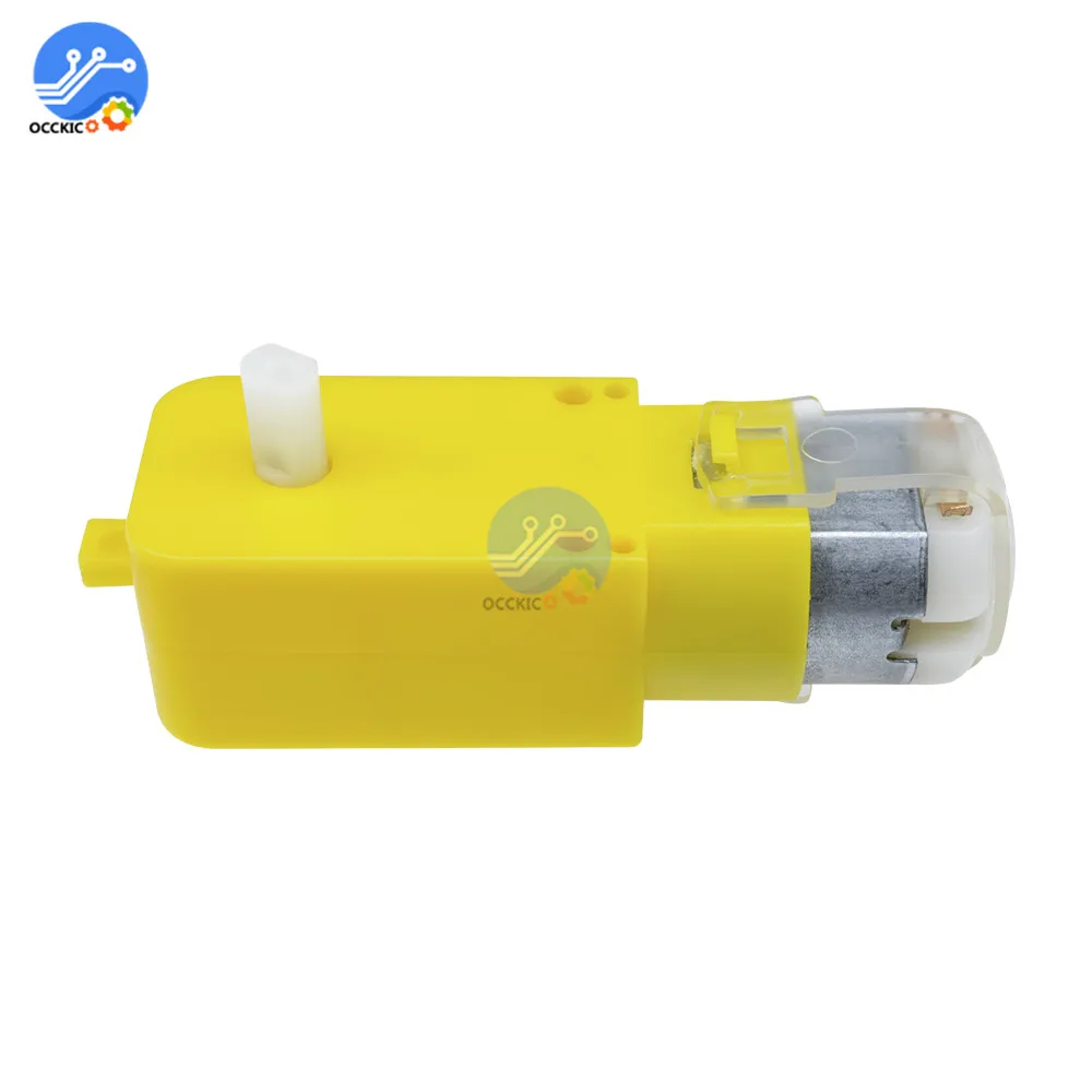 Редукторный двигатель постоянного тока 3В 6В с двойным валом мотор TT для колесных