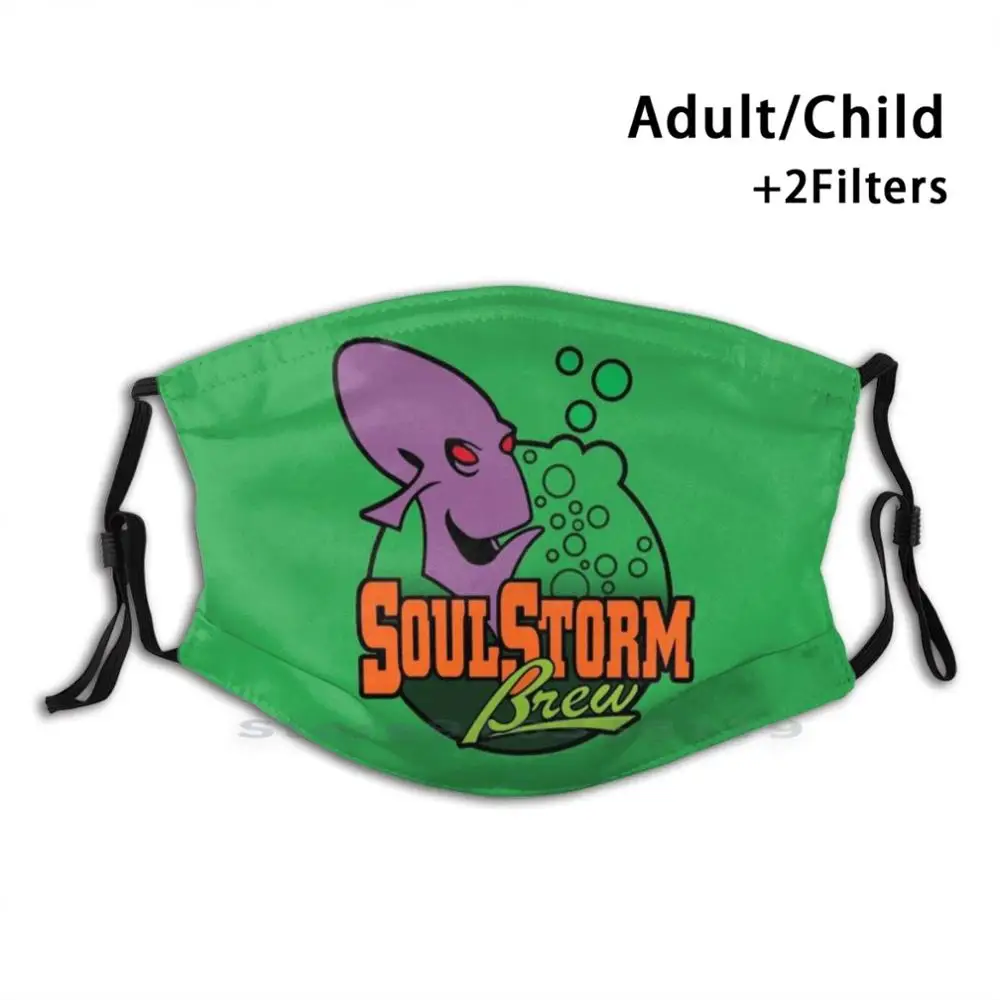 

Дизайнерский Пылезащитный фильтр Soulstorm, смываемая маска для лица для детей, для разрыва души, для ферм