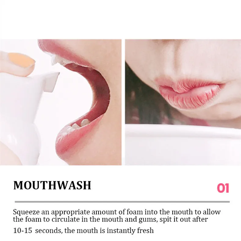 60 мл пенная зубная паста для удаления пятен отбеливание зубов мусс средство