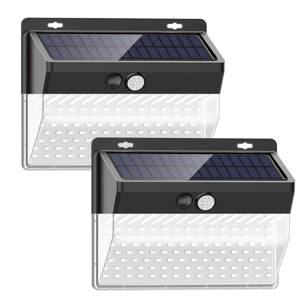 206 светодиодов Солнечный настенный светильник индукционный для человеческого