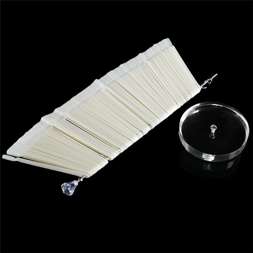 Стойка-держатель для накладных ногтей 120 шт. витрина на спирали стеллаж практики