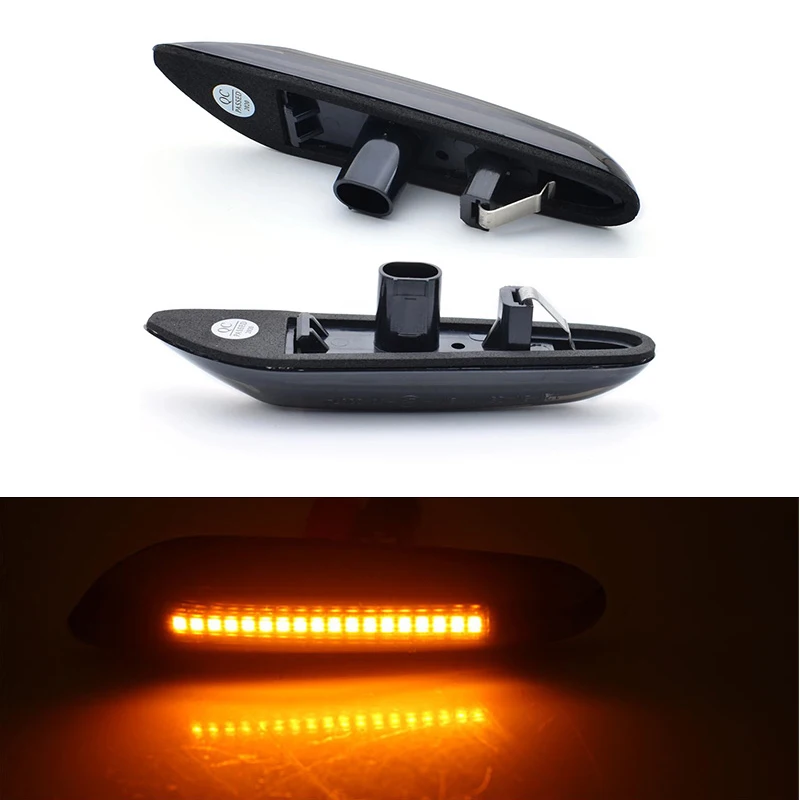 2x LED Turn Signal Lamp Side Marker Flowing Light For BMW E46 E36 E90 E91 E60 E81 E82 E92 E93 X1 E84 X3 E83 X5 E53 E70 X6 E71