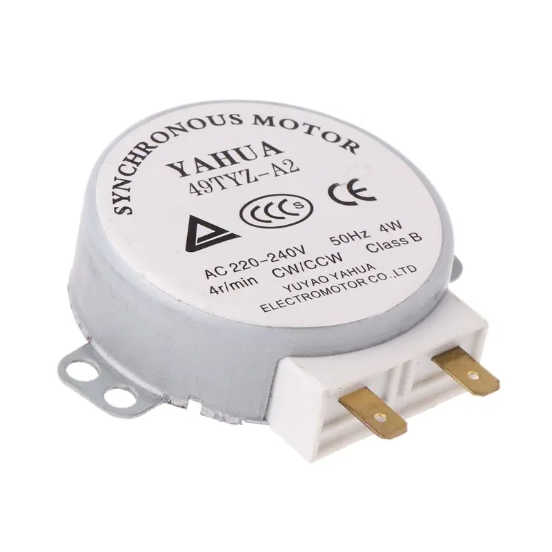 1 шт. x СВЧ мотор CW/CCW 4 Вт 5/6 об/мин AC 220-240 В роторный стол синхронный 49TYZ-A2# Y05# C05
