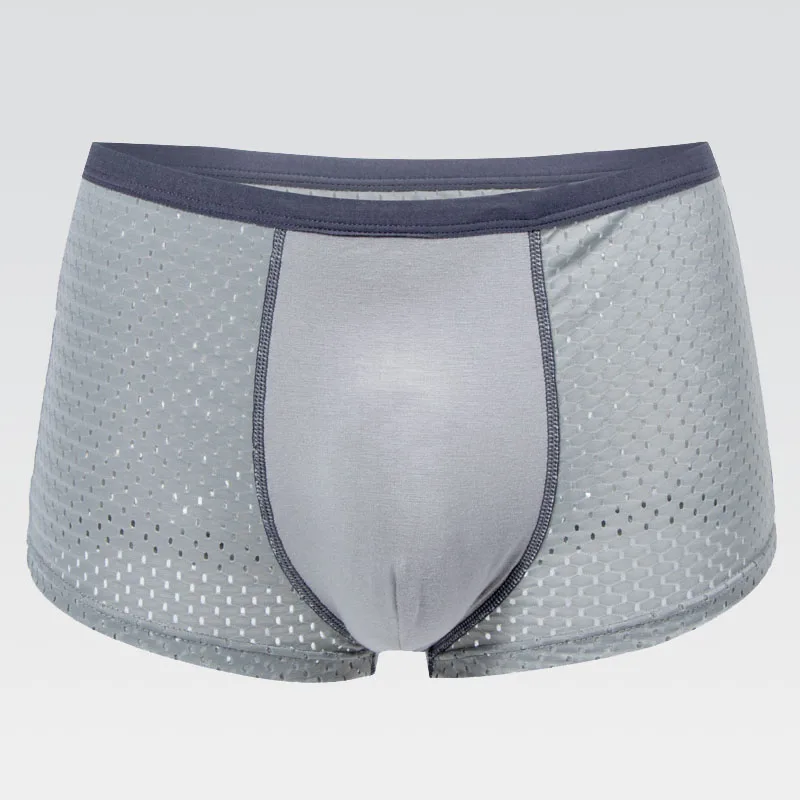 Трусы-боксеры мужские сетчатые прозрачные 4 шт./лот | Мужская одежда