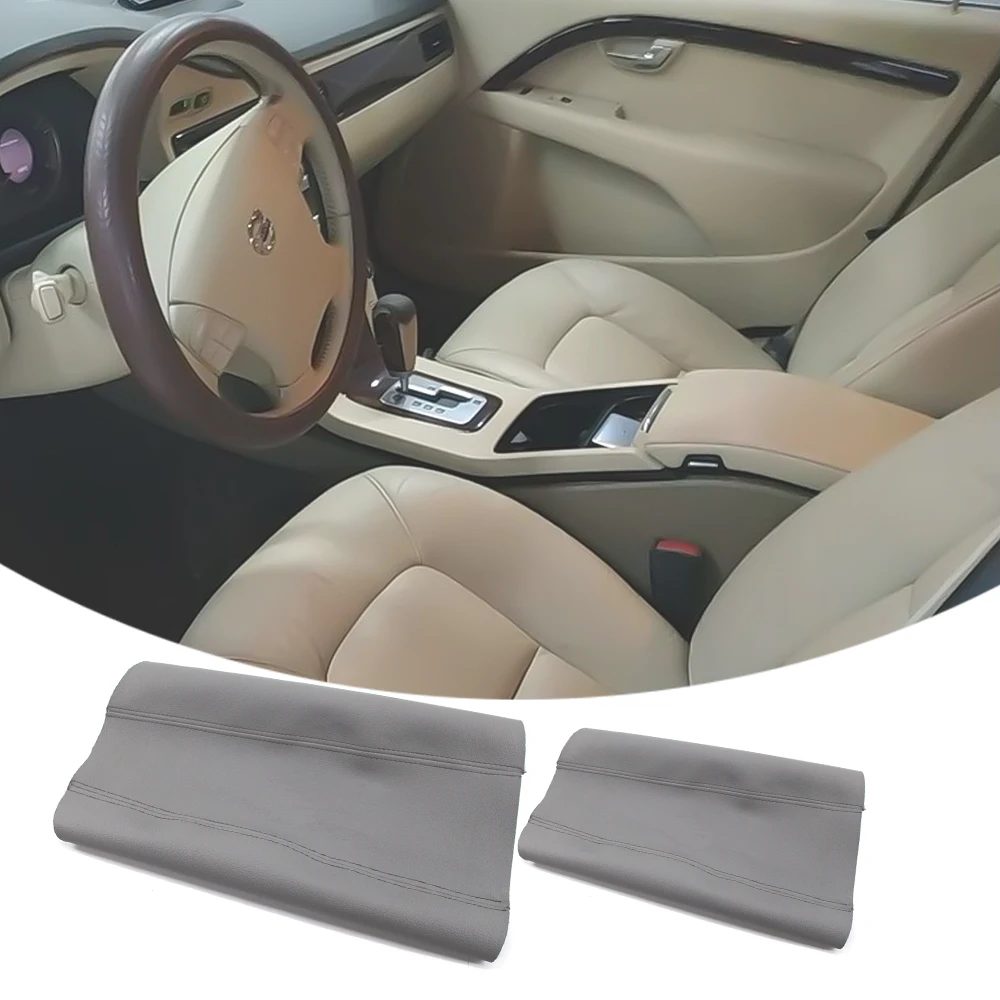 

Кожаная центральная консоль, крышка подлокотника, замена кожи для Volvo S80 1999-2006, серый