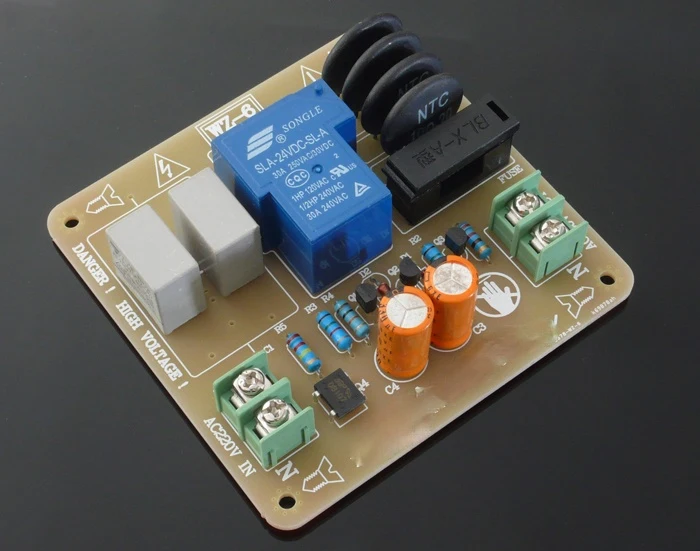 

High-power WZ-6 Class A Power Amplifier with Soft Start Buffer Board, Anti-transformer Impact