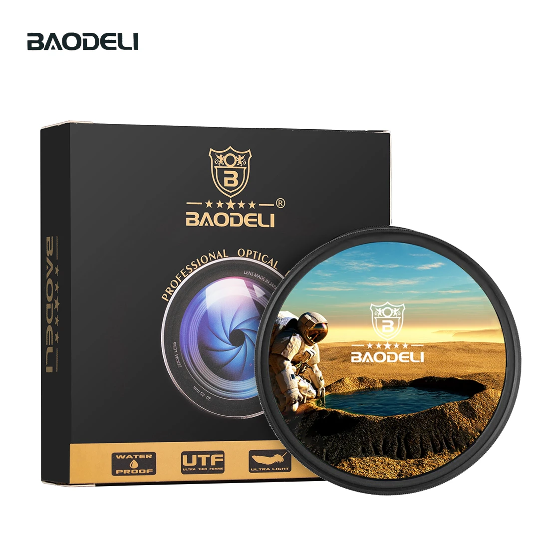BAODELI 16 Слои покрытием MC УФ-фильтр 49 52 55 58 62 67 72 77 82 мм для Canon 77d T6 Eos 400 450 2000 d Nikon sony аксессуары