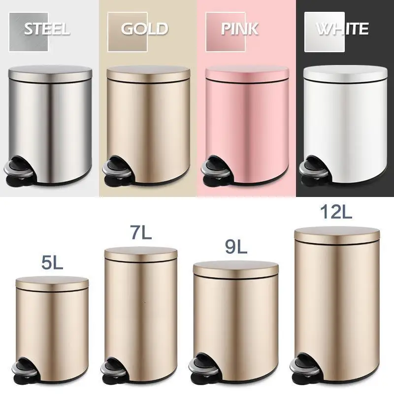 Reciclaje Trashcan мешок для мусора Basurero De Banheiro Habitacion Papelera Cocina педаль Lixeira Cubo Basura корзина для мусора