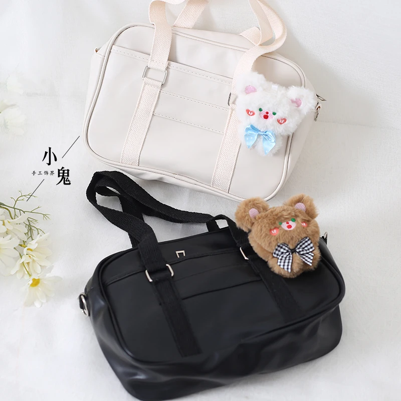

New Japanese Style Cat JK Uniform Handbag Crossbody PU Bag Women Lolita Anime Kawaii Cosplay School Girls Messenger Shoulder Bag