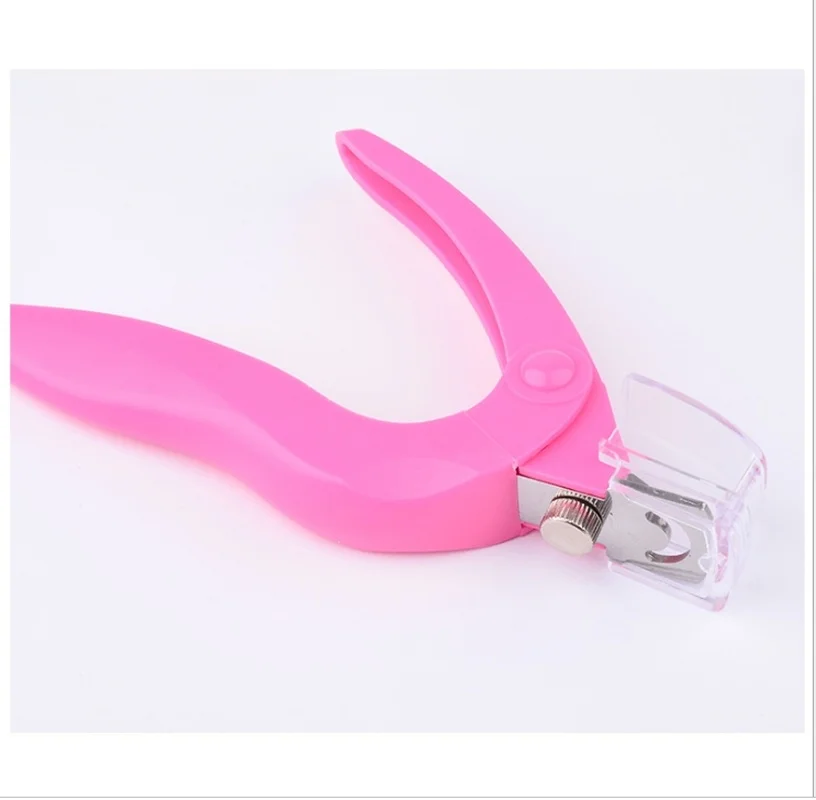 

Lamemoria 1 Professional Stainless Steel Nail Trimmer Fake Nails Plastic U-shaped Scissors DIY Design Scissors Manicure Tools