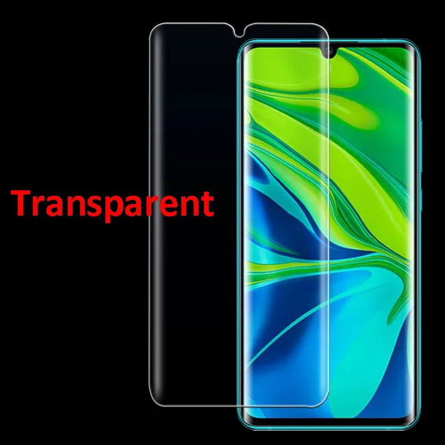 Закаленное стекло для Xiaomi mi Note 10 PLUS Защитная пленка для экрана note10 note10plus 10plus защитная пленка mi note10 armored glas 10 - Цвет: transparent