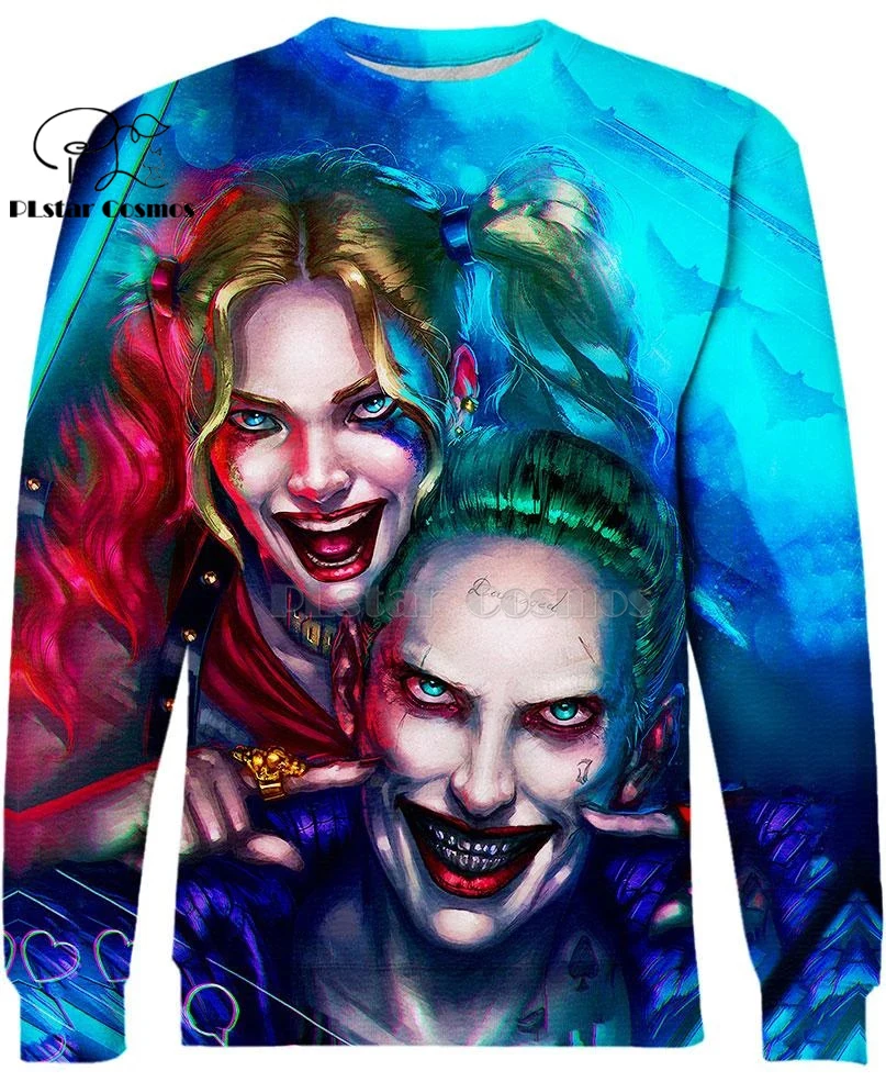 sweatshirt PLstar Cosmos dc comic хаха Джокер Харли Квинн 3d толстовки/рубашка/Толстовка зима осень длинные selvee Harajuku streetwear-25 - Цвет: sweatshirt