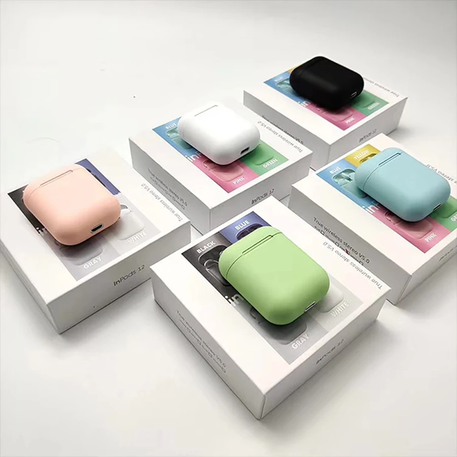 Оригинальные наушники inpods 12 Bluetooth 5 0 беспроводные спортивные вкладыши гарнитура