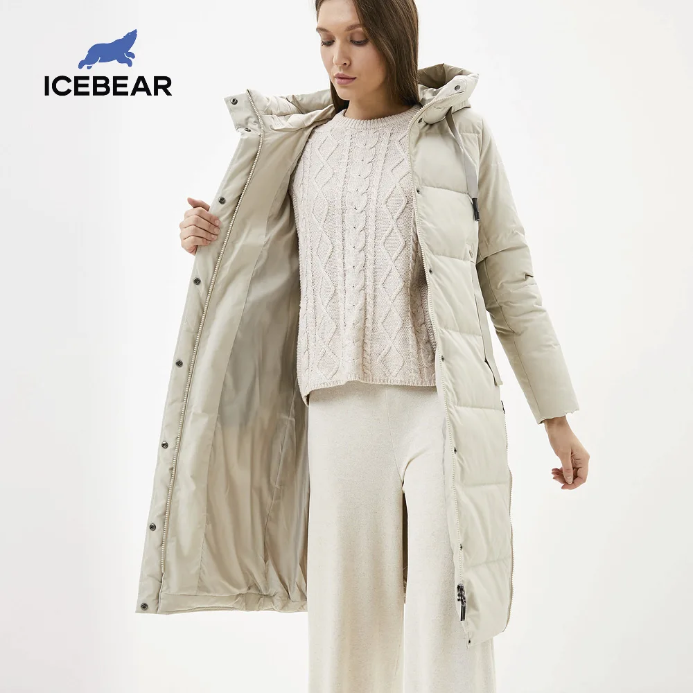 Icebear 2020 зимнее длинное пальто женское классическое высококачественное хлопковое