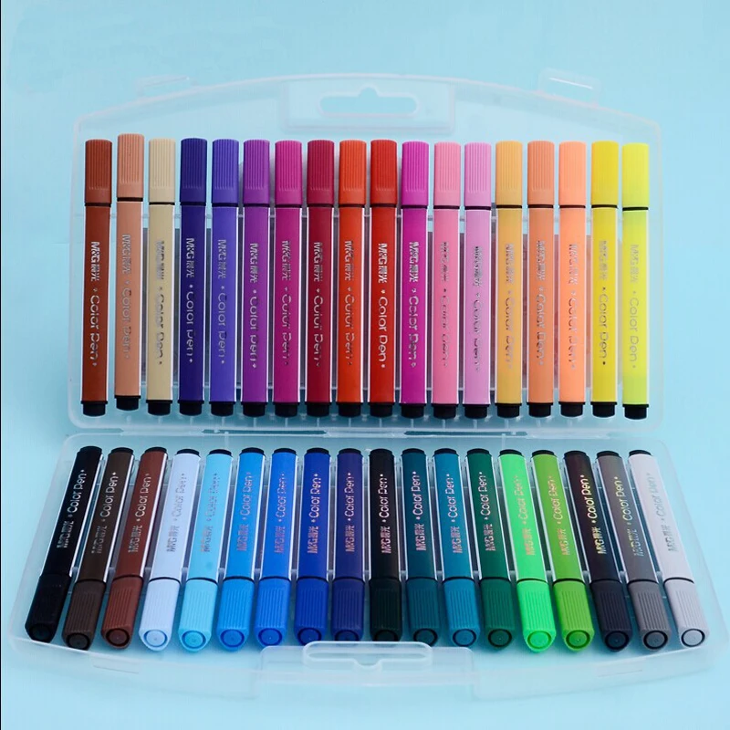 Новинка 24/48 цветная детская Акварельная кисть моющаяся ручка для рисования