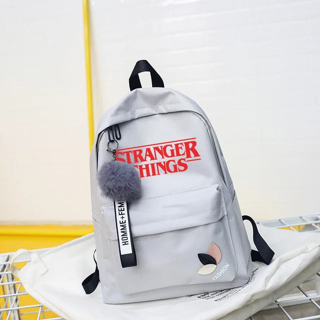 Странные Вещи Сезон 3 Sac Dos рюкзак для мужчин/wo Мужская Холщовая Сумка для ноутбука рюкзак для путешествий Harajuku мужской/женский обратно в школу - Цвет: STRA-4