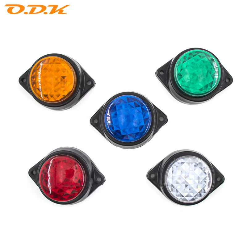 2x 24V светодиодный автомобильный прицеп грузовик боковой габаритный отражатель