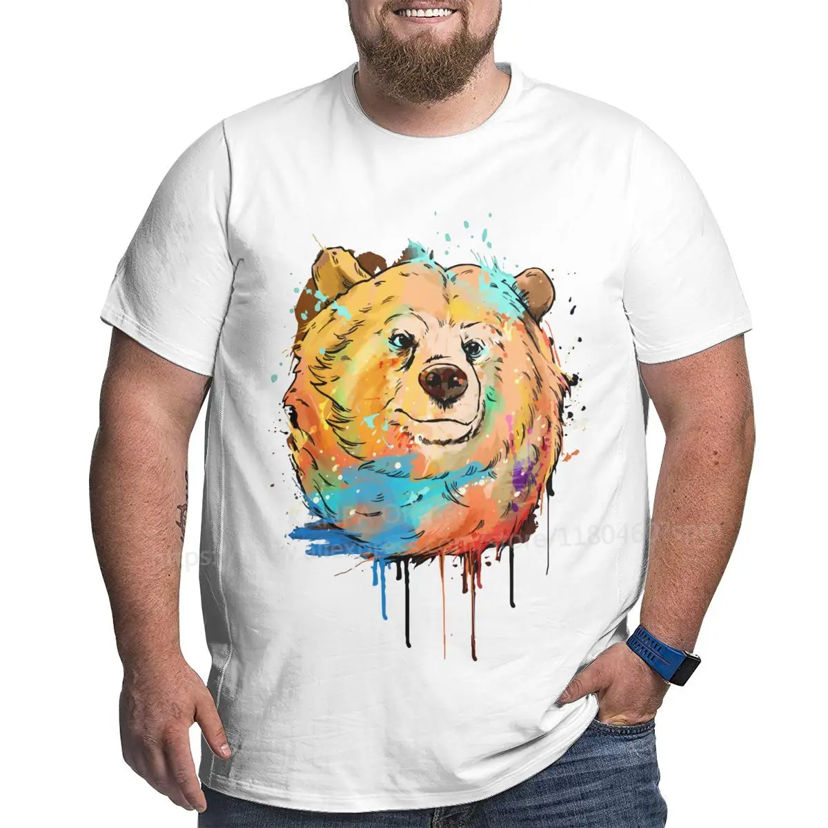 

Funny Bear Hug T-Shirt Men Crew Neck 100% Cotton T Shirts Gay Bear Art Pride Grrr LGBT Short Sleeve Tee Shirt Summer Clothing