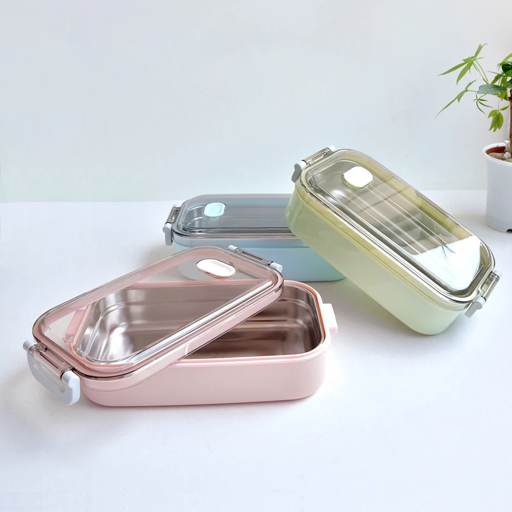 Ланч бокс из нержавеющей стали 900 мл портативный пищевой контейнер с подогревом