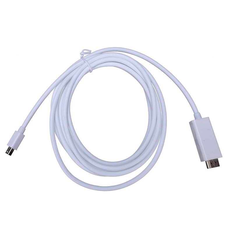 3 м Mini DisplayPort в HDMI USB кабель с вилкой DP to портом Thunderbolt совместим разрешением Full HD 1080p