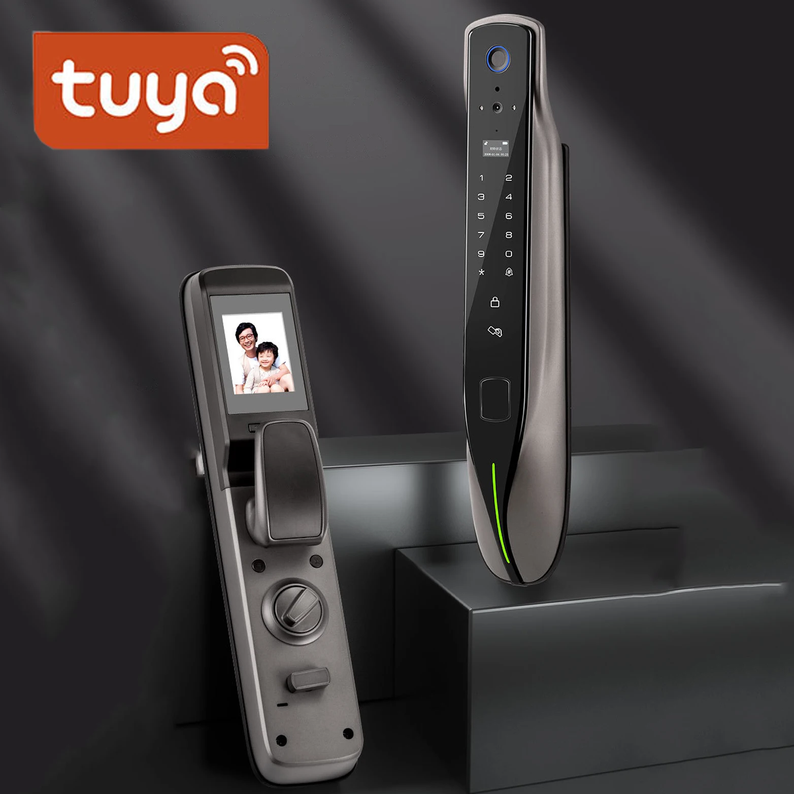 Get Tuya Smart Door Lock Locker Hidden Lock Biometric Fingerprint Digital Lock with Touch Screen