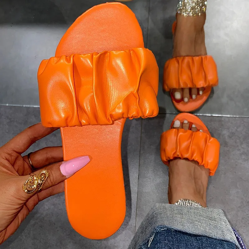 

2021 Summer Fashion Sandals Shoes Women Summer Sandals Slipper Indoor Outdoor Flip-flops Beach Shoes Non-slip Female Slippers