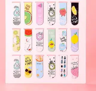 I 18 шт. мини набор магнитных закладок Kawaii закладки-наклейки для книг маркер бумага для чтения студенческие канцелярские принадлежности - Цвет: I