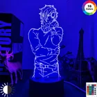 3d лампа аниме Банановая рыба ясень для украшения спальни ночник детский подарок на день рождения манга Банановая рыба комнатный стол светодиодный светильник прикроватный