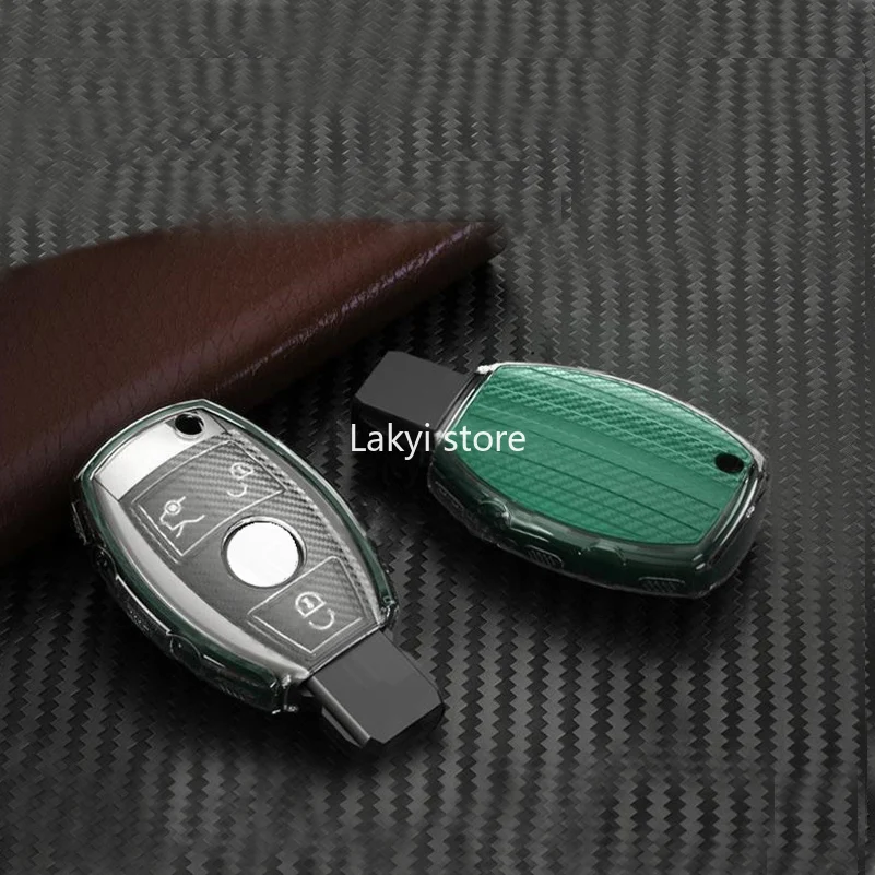 

Новый прозрачный мягкий ТПУ чехол для автомобильного ключа с 3 кнопками для Mercedes Benz C-class C200 GLA220 защитный чехол