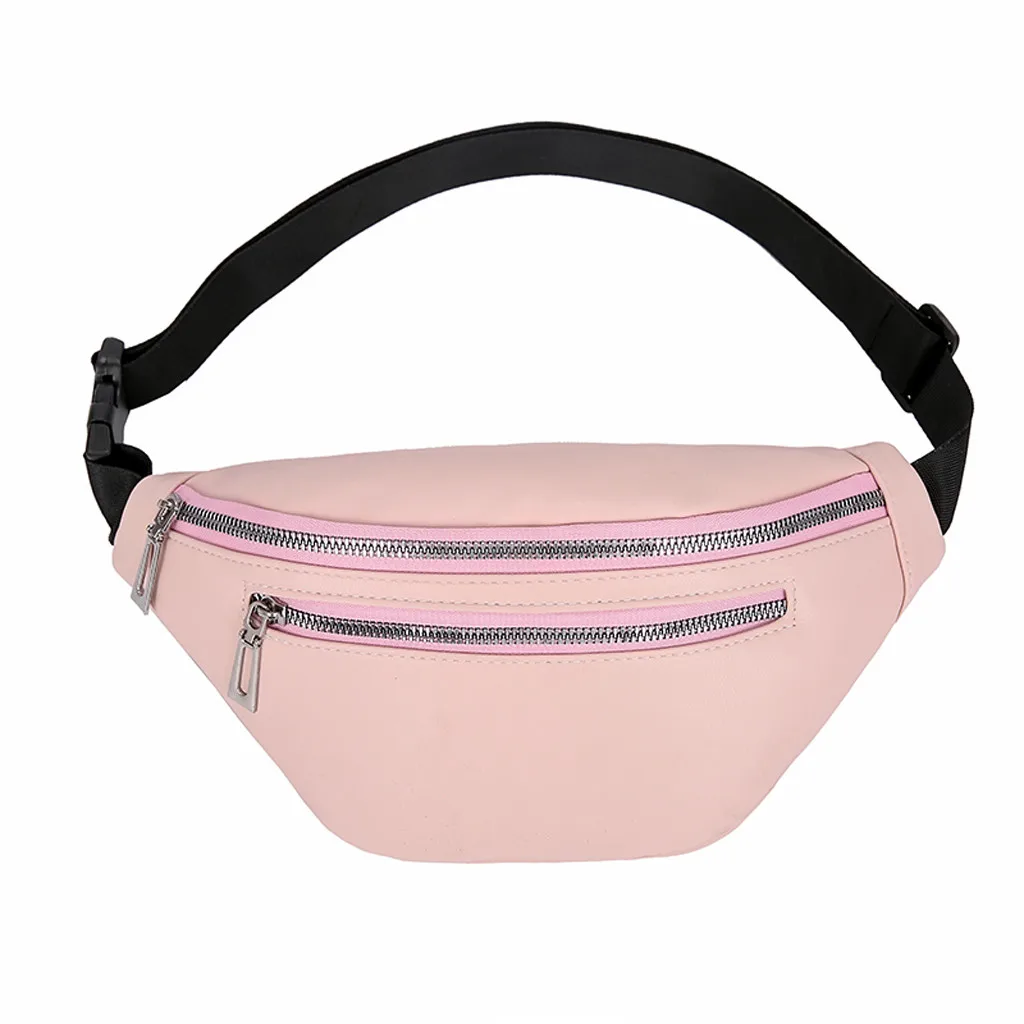 Унисекс модные сумки с двойной молнией кожаные через плечо сумка нагрудные Сумки