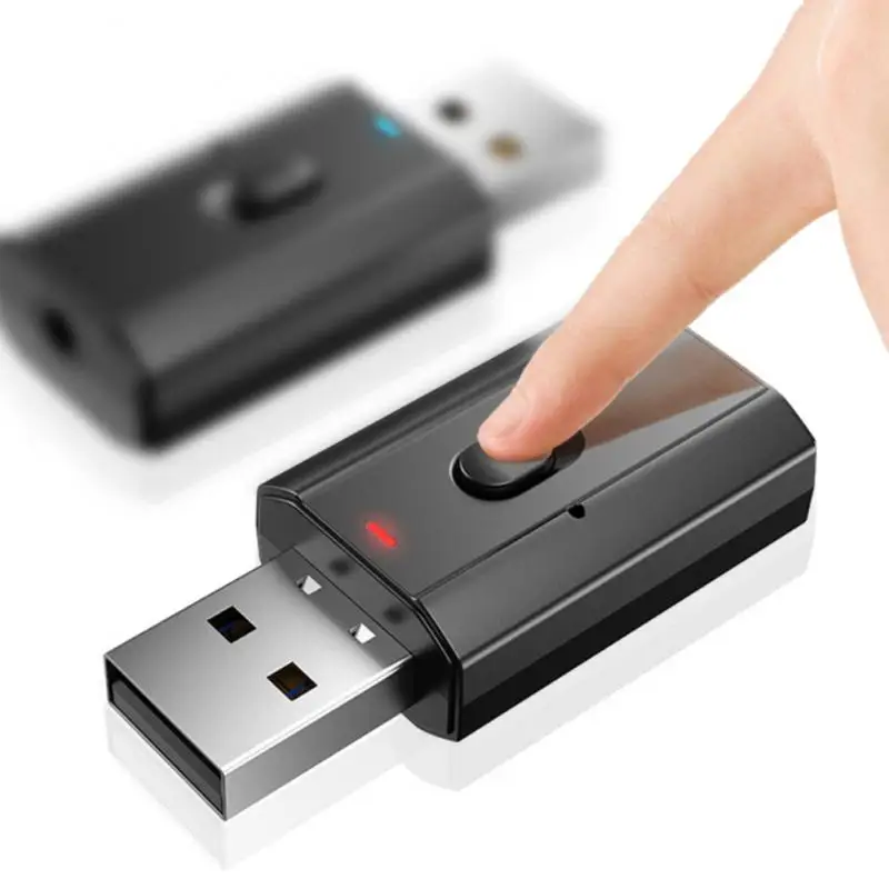 

Bluetooth-совместимый адаптер 5,0 USB беспроводной передатчик приемник Музыка Аудио для ТВ автомобильный адаптер громкой связи 3,5 мм