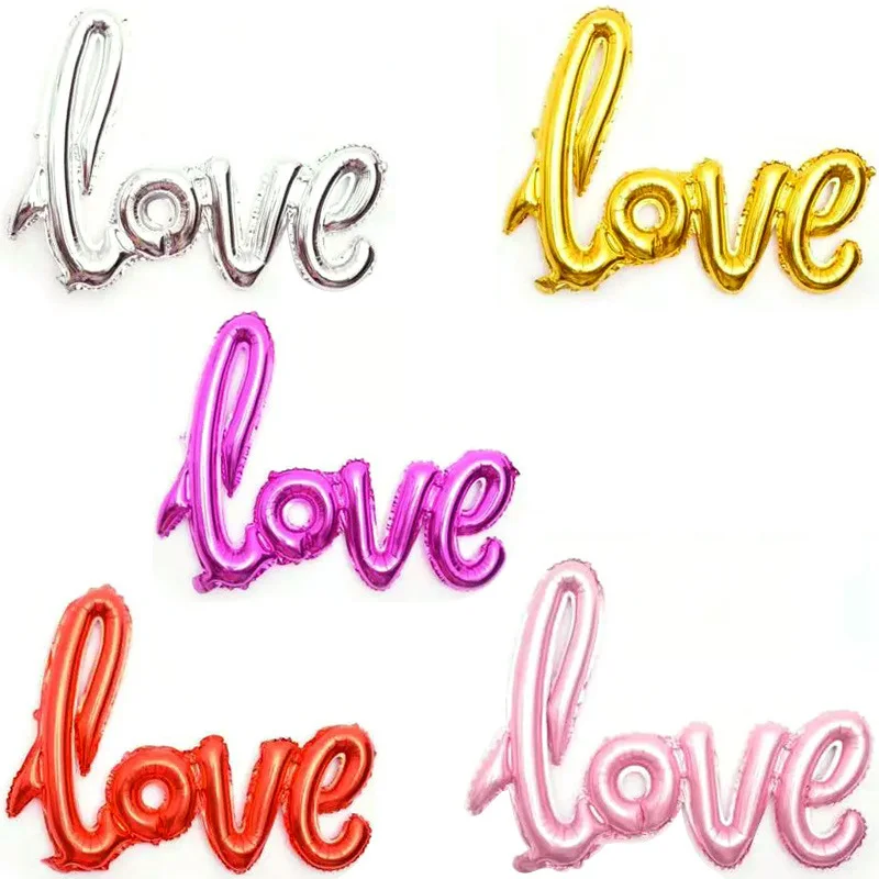 Цветной воздушный шар из алюминиевой пленки 106 см * 65 украшение для свадьбы отеля