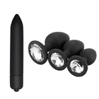 Силиконовая Анальная пробка с пулей, вибратор, игрушки для взрослых, анальные секс-игрушки для мужчин, женщин, Анальная пробка, игрушки для геев, анальные игрушки для секса