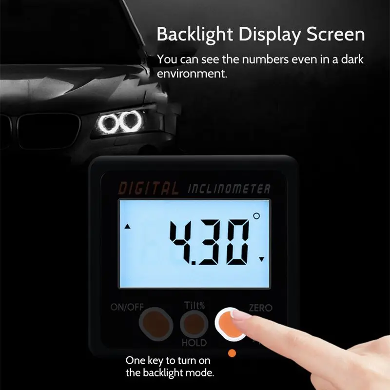 

Digital Inclinometer 0-360 Angle e ruler Electronic Protractor Aluminum Alloy Shell Box Angle Gauge Meter nets Base