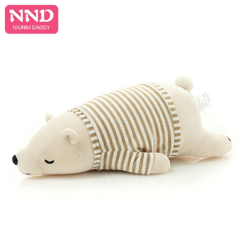 

Niuniu Daddy New Polar Bear Pillow Plush Toy Stuffed Animals Sleeping Bear Soft Plush Doll Kids Gifts