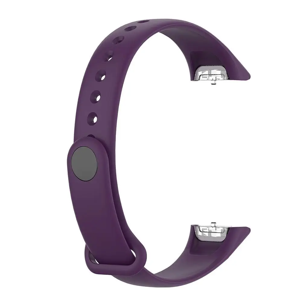 Dark Purple Сменный ремешок для браслета для samsung Galaxy Fit SM-R370 многоцветные силиконовые ремешки для часов - Цвет ремешка: Dark Purple