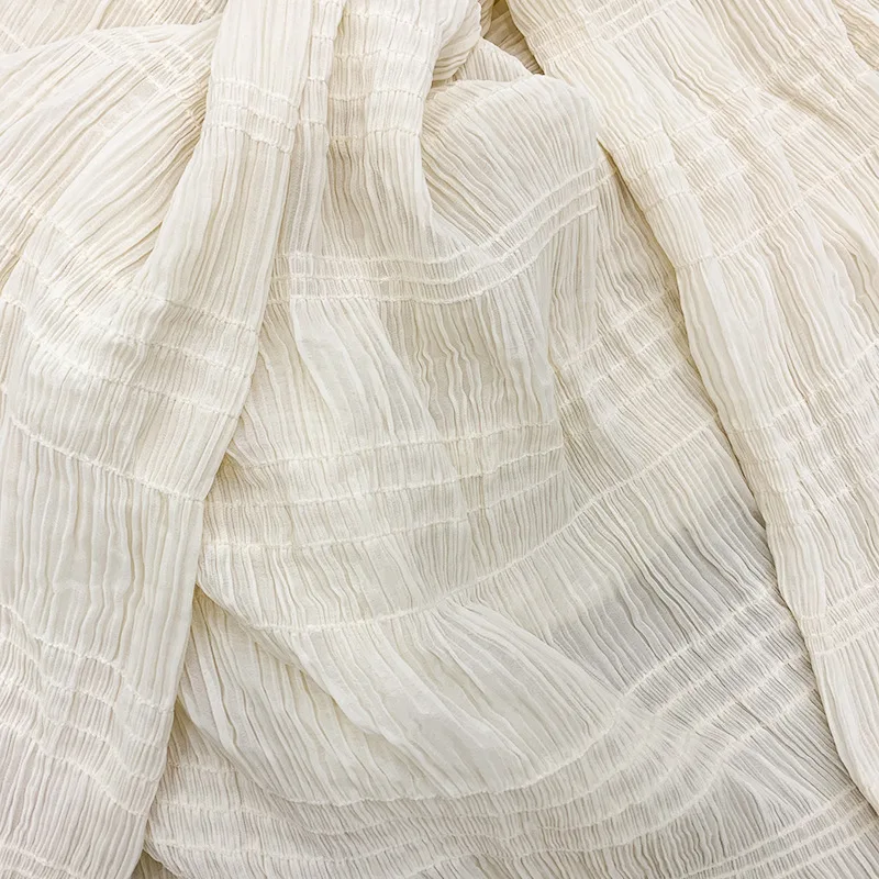 

Stretch Chiffon Fabric Sequins Crinkle Fabric DIY Women's Children's Dress Skirt Fabric
