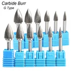 G-образный заостренный хвостовик дерева 14, инструменты для резьбы, вольфрамовый карбид, роторный напильник, сверло, фреза, ЧПУ, гравировальное долото, металл, дерево