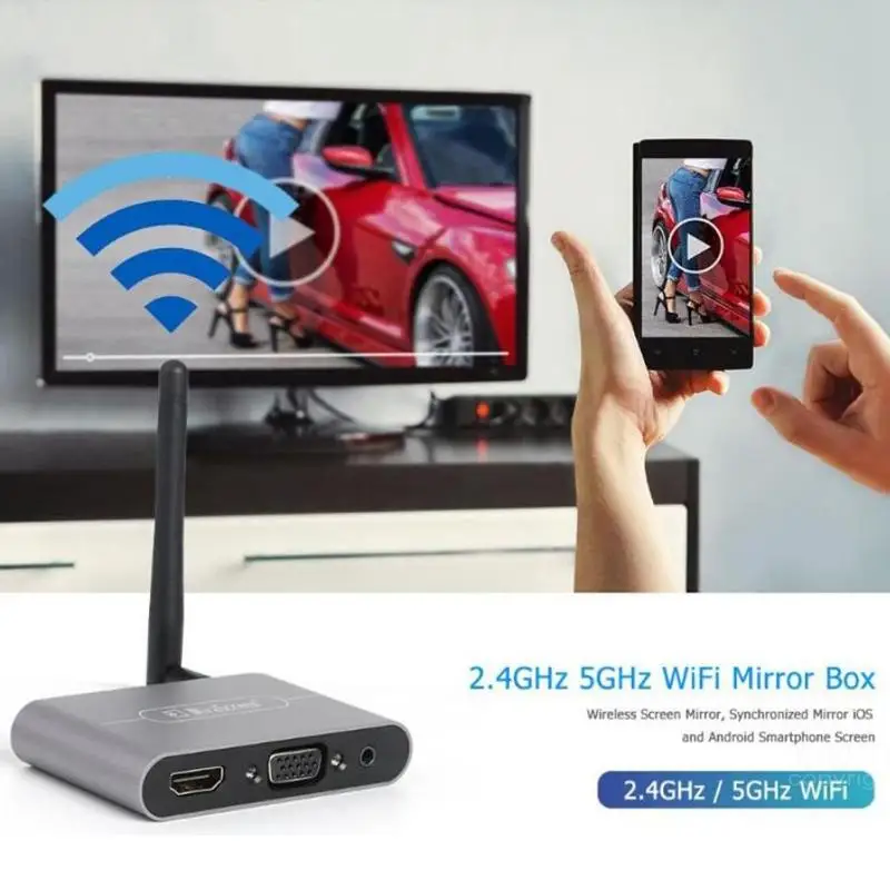 Mirascreen wireless VGA Mirror Box wifi displayer Tv Stick Miracast Airplay HDMI-compatible Media Stream For Android Phone To TV images - 6