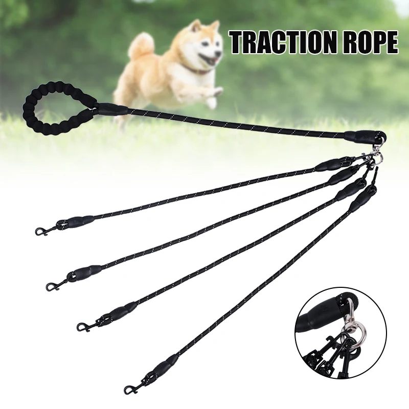 

Multi-way Woven Tractions Leash No Tangles Wearable Leash Simultaneous Tractions Multiple Dog Pet Cat Puppy Dog Accessories