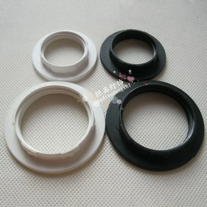 

6PCS E14 E27 lamp Socket loop Black white color lamp holder Ring DIY