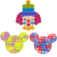 simple dimple fidget toys plush kawai bubble anti stress rainbow mickey adult children autism adhd relief pad toys for boys gift
